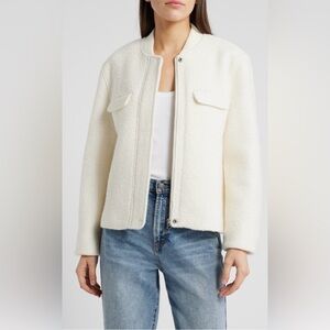Kinsley Boucle Wool Blend Jacket
Rails in Ivory
